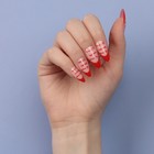 Накладные ногти «Love», 24 шт, с клеевыми пластинами, форма миндаль, цвет розовый/красный - Фото 15