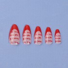 Накладные ногти «Love», 24 шт, с клеевыми пластинами, форма миндаль, цвет розовый/красный - Фото 6