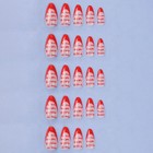 Накладные ногти «Love», 24 шт, с клеевыми пластинами, форма миндаль, цвет розовый/красный - Фото 7