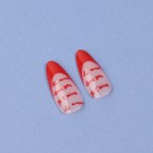 Накладные ногти «Love», 24 шт, с клеевыми пластинами, форма миндаль, цвет розовый/красный - Фото 8