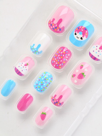 Детские накладные ногти «Сладкий десерт», 12 шт