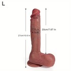 Фаллоимитатор реалистичный, на присоске, 27×4 см, телесный - Фото 2