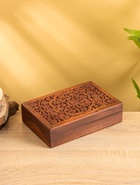 УЦЕНКА Шкатулка резная «Между ветками», 7×15×23 см, дерево - Фото 1