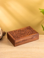 УЦЕНКА Шкатулка резная «Между ветками», 7×15×23 см, дерево - Фото 3