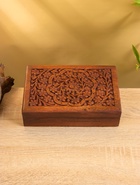 УЦЕНКА Шкатулка резная «Между ветками», 7×15×23 см, дерево - Фото 4