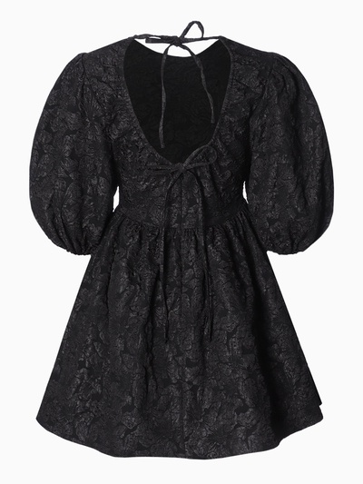Платье мини женское MIST с вырезом на спине, размер 48 (XL), чёрное