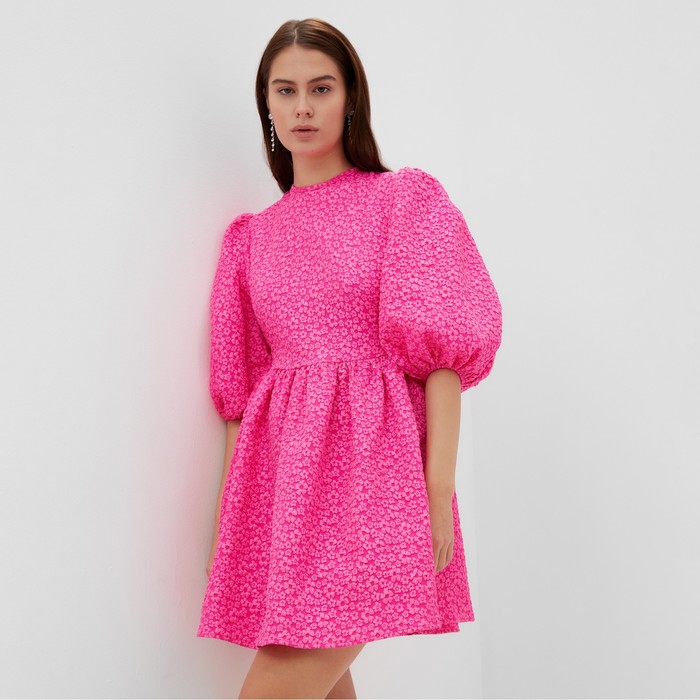 Платье женское с вырезом на спине MIST, р. XL, розовый - фото 1907956527