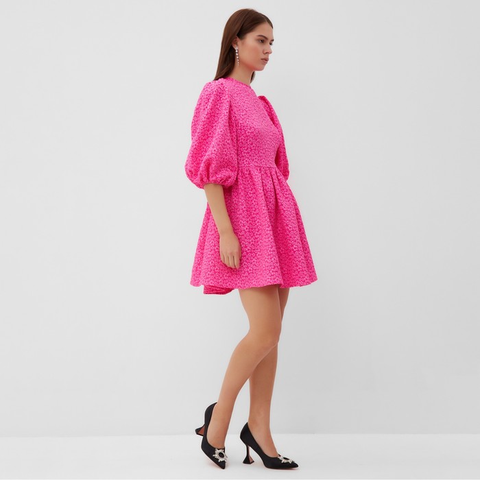 Платье женское с вырезом на спине MIST, р. XL, розовый - фото 1907956530