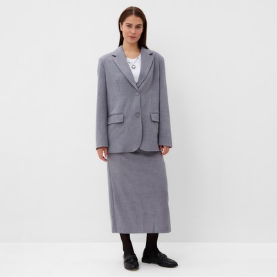 Юбка миди женская MIST: Classic Collection, размер 46 (L), серая