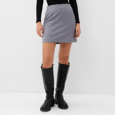 Юбка мини женская MIST: Classic Collection, размер L, серая