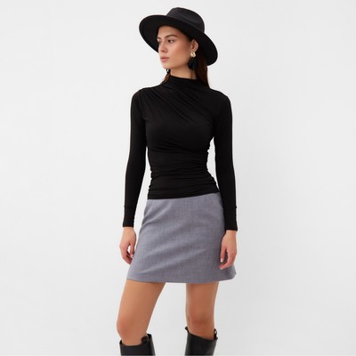 Юбка мини женская MIST: Classic Collection, размер 46 (L), серая