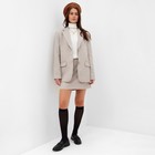 Юбка мини женская MIST: Classic Collection, размер S, бежевая - Фото 2