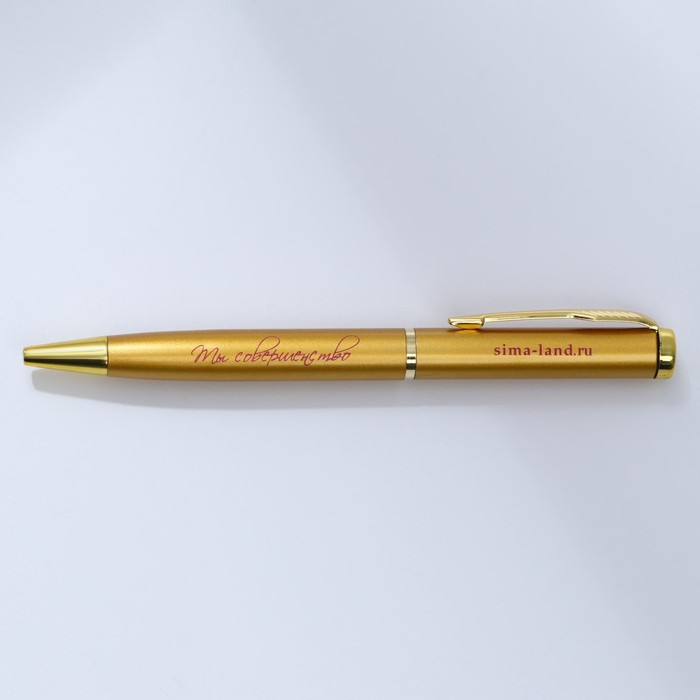 Ручка металл «Ты совершенство», синяя паста 1.0 мм - фото 1907956555