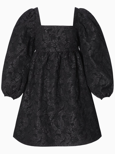Платье мини женское с бантом MIST, размер 48 (XL), чёрное