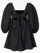 Платье с бантом мини женское MIST, размер 48 (XL), чёрное - Фото 17