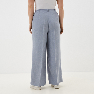 Брюки женские Mist plus-size, размер 52, голубые