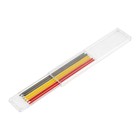 Набор грифелей для карандаша ТУНДРА, цветные (черные, красные, желтые), 120 мм, 6 штук - фото 8050679