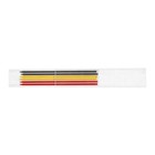 Набор грифелей для карандаша ТУНДРА, цветные (черные, красные, желтые), 120 мм, 6 штук - фото 8050680