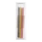 Набор грифелей для карандаша ТУНДРА, цветные (черные, красные, желтые), 120 мм, 6 штук - фото 8050683