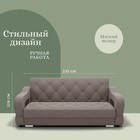 Прямой диван «Бруно 2», НПБ, механизм книжка, велюр, цвет квест 032 - Фото 2