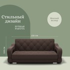 Прямой диван «Бруно 2», НПБ, механизм книжка, велюр, цвет квест 033 - Фото 2