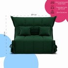 Диван прямой «Джаз 1600», ППУ, механизм аккордеон, велюр, цвет квест 010 - Фото 2