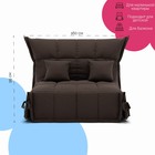 Диван прямой «Джаз 1600», ППУ, механизм аккордеон, велюр, цвет квест 033 - Фото 2