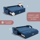 Диван прямой «Дубай 1», ППУ, механизм еврокнижка, велюр, цвет квест 024  (артикул 10195977)  большой выбор товаров оптом и в розницу по низким ценам с доставкой