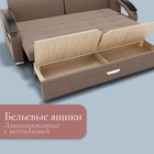 Диван прямой «Дубай 1», ППУ, механизм еврокнижка, велюр, цвет квест 025 - Фото 5