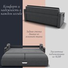 Диван прямой «Дубай 2», ППУ, механизм еврокнижка, велюр, цвет квест 014  (артикул 10195984)  большой выбор товаров оптом и в розницу по низким ценам с доставкой