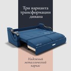 Диван прямой «Дубай 2», ППУ, механизм еврокнижка, велюр, цвет квест 024 - Фото 4