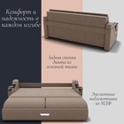 Диван прямой «Дубай 2», ППУ, механизм еврокнижка, велюр, цвет квест 025  (артикул 10195987)  большой выбор товаров оптом и в розницу по низким ценам с доставкой