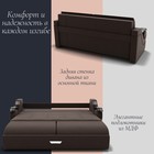 Диван прямой «Дубай 2», ППУ, механизм еврокнижка, велюр, цвет квест 033  (артикул 10195991)  большой выбор товаров оптом и в розницу по низким ценам с доставкой