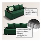 Диван прямой «Квадро 1», ПБ, механизм еврокнижка, велюр, цвет квест 010 - Фото 3