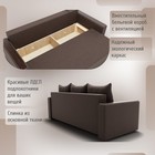 Диван прямой «Квадро 2», ПБ, механизм еврокнижка, велюр, цвет квест 033 - Фото 4