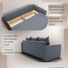 Диван прямой «Квадро 2», ППУ, механизм еврокнижка, велюр, цвет квест 026  (артикул 10196033)  большой выбор товаров оптом и в розницу по низким ценам с доставкой