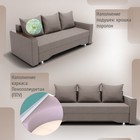 Диван прямой «Квадро 2», ППУ, механизм еврокнижка, велюр, цвет квест 032 - Фото 5