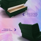 Прямой диван «Клик-кляк», ППУ, механизм книжка, велюр, цвет квест 010 - Фото 6