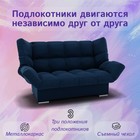 Диван прямой «Клик–кляк», ППУ, механизм книжка, велюр, цвет квест 024  (артикул 10196057)  большой выбор товаров оптом и в розницу по низким ценам с доставкой