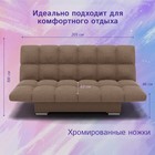 Диван прямой «Клик–кляк», ППУ, механизм книжка, велюр, цвет квест 025  (артикул 10196058)  большой выбор товаров оптом и в розницу по низким ценам с доставкой