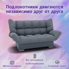 Диван прямой «Клик–кляк», ППУ, механизм книжка, велюр, цвет квест 026  (артикул 10196059)  большой выбор товаров оптом и в розницу по низким ценам с доставкой