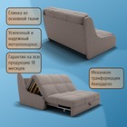 Прямой диван «Куба 1200», ППУ, механизм аккордеон, велюр, цвет квест 032 - Фото 4