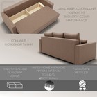 Диван прямой «Олимп 1», ПБ, механизм еврокнижка, велюр, цвет квест 025 - Фото 4