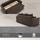 Диван прямой «Олимп 1», ПБ, механизм еврокнижка, велюр, цвет квест 033  (артикул 10196177)  большой выбор товаров оптом и в розницу по низким ценам с доставкой