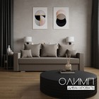 Диван прямой «Олимп 1», ППУ, механизм еврокнижка, велюр, цвет квест 032 - Фото 1