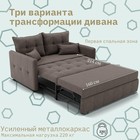 Прямой диван «Палермо», ППУ, механизм выкатной, велюр, цвет квест 032 - Фото 4