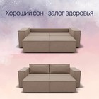 Прямой диван «Рашт», НПБ, механизм выкатной, велюр, цвет квест 025 - Фото 7