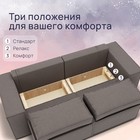 Диван – трансформер раскладной «Рашт», НПБ, механизм выкатной, велюр, цвет квест 032 - Фото 6