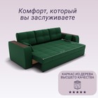 Прямой диван «Сенатор 1», НПБ, механизм пантограф, велюр, цвет квест 010 - Фото 4