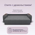 Прямой диван «Сенатор 1», НПБ, механизм пантограф, велюр, цвет квест 014 - Фото 5